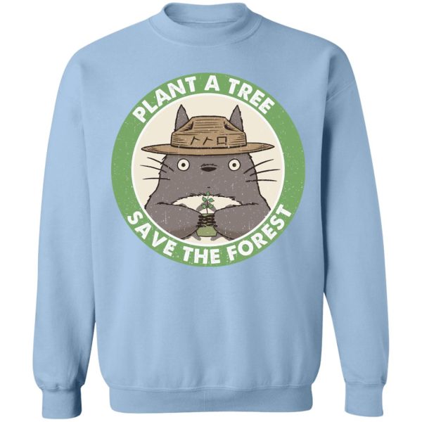 Totoro Japanese Restaurant - My Neighbor Totoro – Plant a Tree Save the Forest Sweatshirt-Apparel, My Neighbor Totoro, Sweatshirt, Totoro Japanese Restaurant