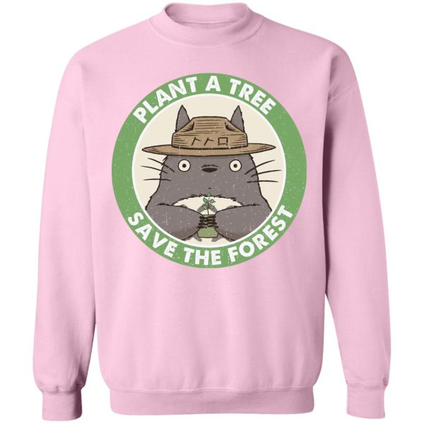 Totoro Japanese Restaurant - My Neighbor Totoro – Plant a Tree Save the Forest Sweatshirt-Apparel, My Neighbor Totoro, Sweatshirt, Totoro Japanese Restaurant