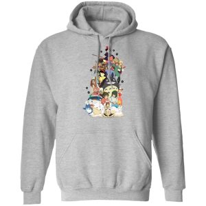 Sushi Totoro - Ghibli Movie Characters Compilation Hoodie-Apparel, Hoodie, Kiki's Delivery Service, My Neighbor Totoro, princess mononoke, Spirited Away, Sushi Totoro