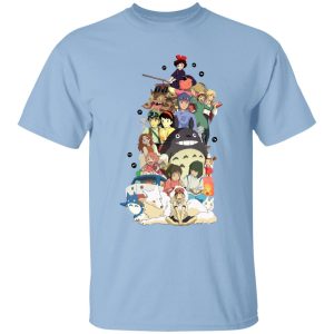 Totoro Cat Bus - Ghibli Movie Characters Compilation T Shirt-Apparel, Howl's Moving Castle, Kiki's Delivery Service, My Neighbor Totoro, princess mononoke, Spirited Away, Totoro Cat Bus, Tshirt