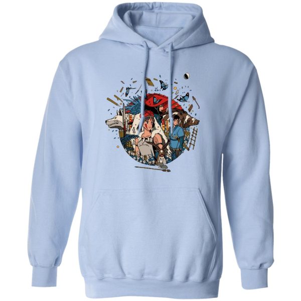 Princess Mononoke Forest Spirit Black - Princess Mononoke Kokyo Hoodie Unisex-Apparel, princess mononoke, Princess Mononoke Forest Spirit Black