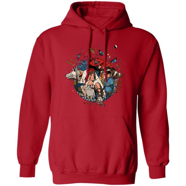 Princess Mononoke Forest Spirit Black - Princess Mononoke Kokyo Hoodie Unisex-Apparel, princess mononoke, Princess Mononoke Forest Spirit Black