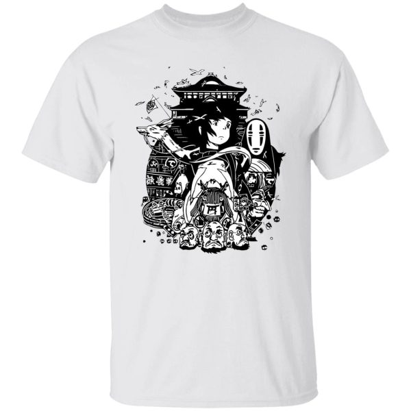 Haku Spirited Away Dragon - Spirited Away Art Collection T Shirt Unisex-Apparel, Haku Spirited Away Dragon, Spirited Away