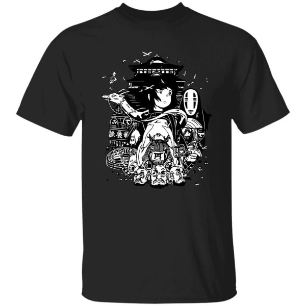 Haku Spirited Away Dragon - Spirited Away Art Collection T Shirt Unisex-Apparel, Haku Spirited Away Dragon, Spirited Away