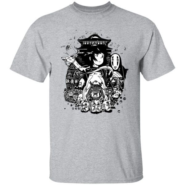 Haku Spirited Away Dragon - Spirited Away Art Collection T Shirt Unisex-Apparel, Haku Spirited Away Dragon, Spirited Away