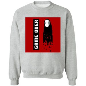 Lin Spirited Away - Spirited Away No Face 8 BIT Game Over Sweatshirt-Apparel, Lin Spirited Away, Spirited Away, Spirited Away English Actors, Spirited Away Haku Dragon