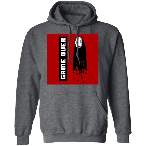 Spirited Away Arms Guy - Spirited Away No Face 8 BIT Game Over Hoodie-Apparel, Hoodie, Spirited Away, Spirited Away Arms Guy