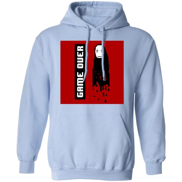 Spirited Away Arms Guy - Spirited Away No Face 8 BIT Game Over Hoodie-Apparel, Hoodie, Spirited Away, Spirited Away Arms Guy