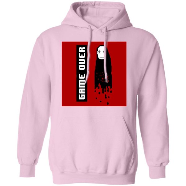 Spirited Away Arms Guy - Spirited Away No Face 8 BIT Game Over Hoodie-Apparel, Hoodie, Spirited Away, Spirited Away Arms Guy