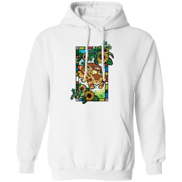 Totoro In Japanese - My Neighbor Totoro – Cat Bus Stained Glass Art Hoodie-Apparel, Hoodie, My Neighbor Totoro, Totoro In Japanese