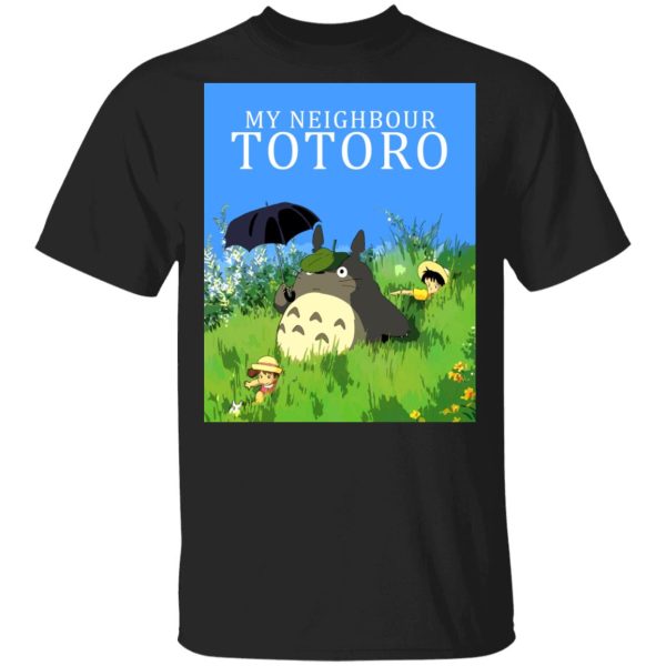 Totoro Plush Toy - My Neighbor Totoro T Shirt Unisex-Apparel, My Neighbor Totoro, Totoro Plush Toy, Tshirt