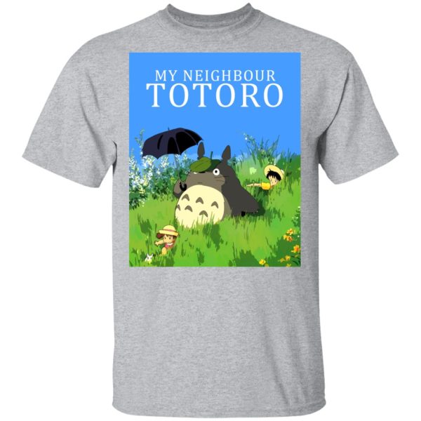 Totoro Plush Toy - My Neighbor Totoro T Shirt Unisex-Apparel, My Neighbor Totoro, Totoro Plush Toy, Tshirt