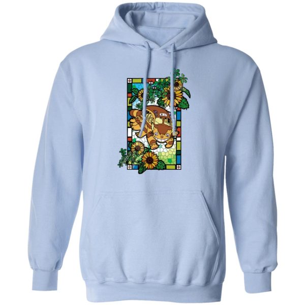 Totoro In Japanese - My Neighbor Totoro – Cat Bus Stained Glass Art Hoodie-Apparel, Hoodie, My Neighbor Totoro, Totoro In Japanese