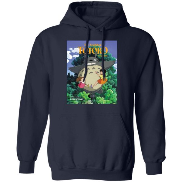 Totoro And Mei - My Neighbor Totoro On The Tree Hoodie-Apparel, Hoodie, My Neighbor Totoro, Totoro And Mei