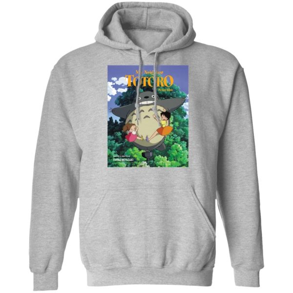 Totoro And Mei - My Neighbor Totoro On The Tree Hoodie-Apparel, Hoodie, My Neighbor Totoro, Totoro And Mei