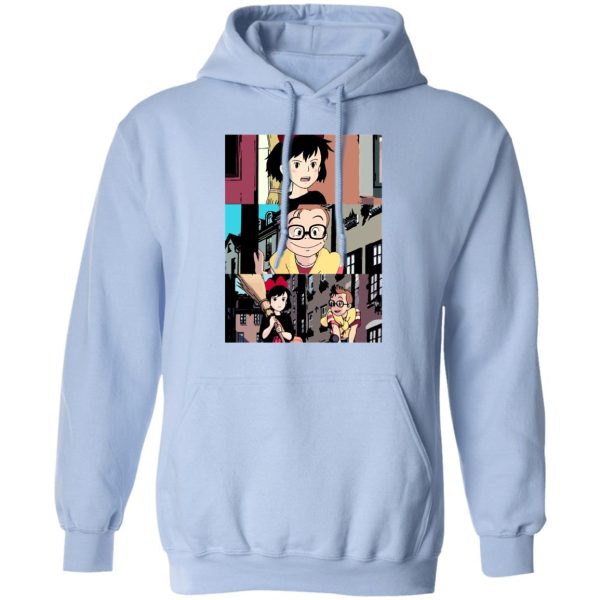 Kiki's Delivery Service Ursula - Kiki’s Delivery Service Tower Collage Hoodie Unisex-Apparel, Hoodie, Kiki's Delivery Service, Kiki's Delivery Service Ursula