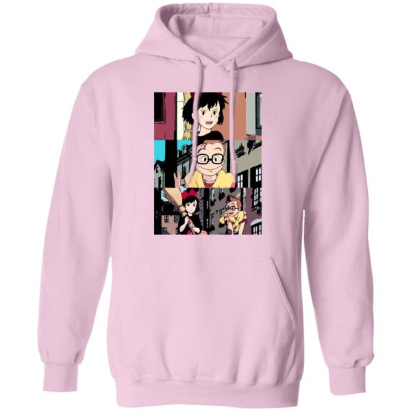 Kiki's Delivery Service Ursula - Kiki’s Delivery Service Tower Collage Hoodie Unisex-Apparel, Hoodie, Kiki's Delivery Service, Kiki's Delivery Service Ursula