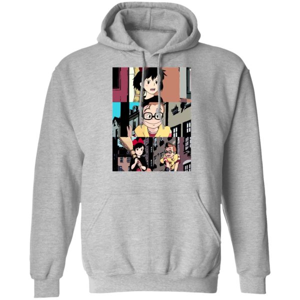 Kiki's Delivery Service Ursula - Kiki’s Delivery Service Tower Collage Hoodie Unisex-Apparel, Hoodie, Kiki's Delivery Service, Kiki's Delivery Service Ursula