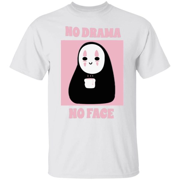 Spirited Away Haku And Chihiro - No Drama, No Face T Shirt Unisex-Apparel, no face, Spirited Away, Spirited Away Haku And Chihiro, Tshirt