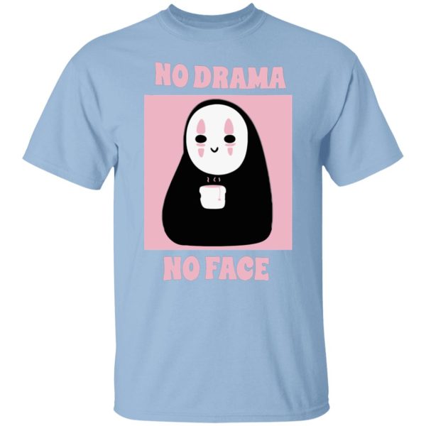 Spirited Away Haku And Chihiro - No Drama, No Face T Shirt Unisex-Apparel, no face, Spirited Away, Spirited Away Haku And Chihiro, Tshirt