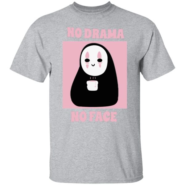 Spirited Away Haku And Chihiro - No Drama, No Face T Shirt Unisex-Apparel, no face, Spirited Away, Spirited Away Haku And Chihiro, Tshirt