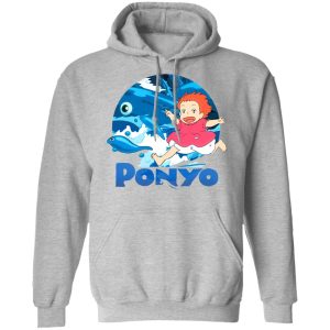 Where Can I Watch Ponyo - Ghibli Studio Ponyo On The Waves Hoodie Unisex-Apparel, Hoodie, ponyo, Where Can I Watch Ponyo