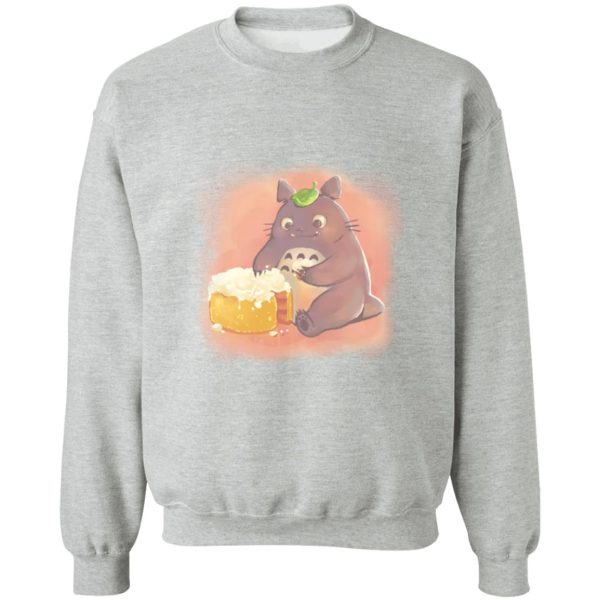 Catbus Totoro - Totoro Eating Cake Sweatshirt-Apparel, Catbus Totoro, My Neighbor Totoro, Sweatshirt