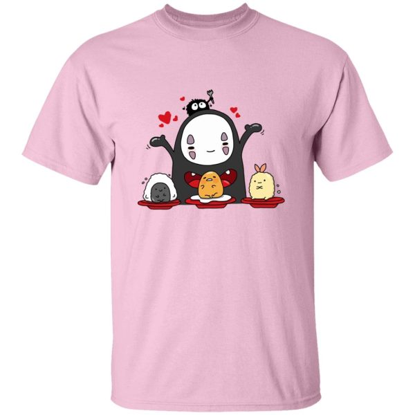 Spirited Away English Cast - Spirited Away Lovely No Face Kaonashi and Friends T Shirt-Apparel, kaonashi, no face, Spirited Away, Spirited Away English Cast, Tshirt