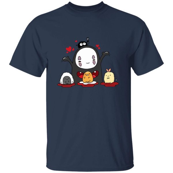 Spirited Away English Cast - Spirited Away Lovely No Face Kaonashi and Friends T Shirt-Apparel, kaonashi, no face, Spirited Away, Spirited Away English Cast, Tshirt