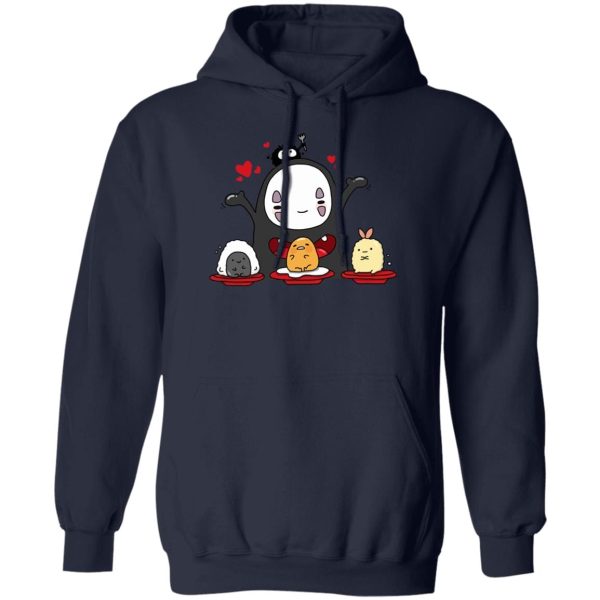 Spirited Away 2001 - Spirited Away Lovely No Face Kaonashi and Friends Hoodie-Apparel, Hoodie, kaonashi, no face, Spirited Away, Spirited Away 2001