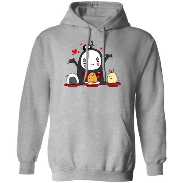 Spirited Away 2001 - Spirited Away Lovely No Face Kaonashi and Friends Hoodie-Apparel, Hoodie, kaonashi, no face, Spirited Away, Spirited Away 2001