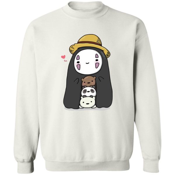 Spirited Away Free - Kaonashi No Face Wearing a Hat Sweatshirt-Apparel, kaonashi, no face, Spirited Away, Spirited Away Free, Sweatshirt