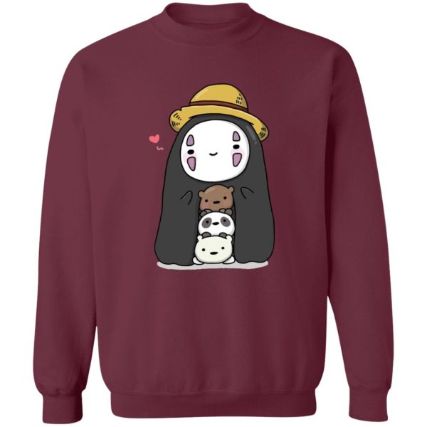 Spirited Away Free - Kaonashi No Face Wearing a Hat Sweatshirt-Apparel, kaonashi, no face, Spirited Away, Spirited Away Free, Sweatshirt