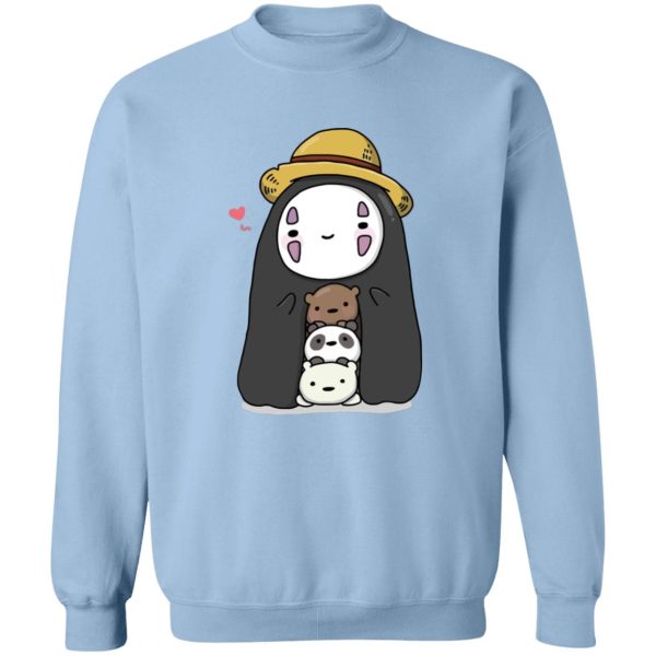 Spirited Away Free - Kaonashi No Face Wearing a Hat Sweatshirt-Apparel, kaonashi, no face, Spirited Away, Spirited Away Free, Sweatshirt