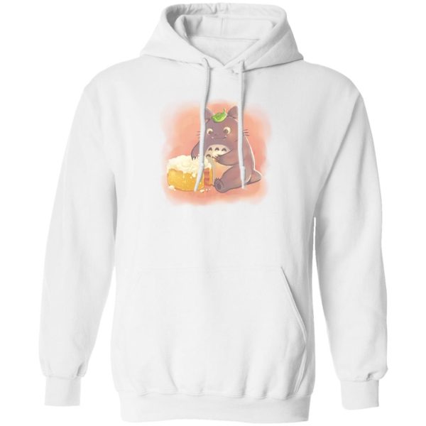 Totoro Cat Bus - Totoro Eating Cake Hoodie-Apparel, Hoodie, My Neighbor Totoro, Totoro Cat Bus