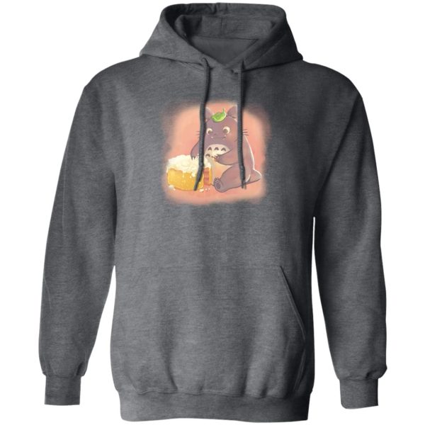 Totoro Cat Bus - Totoro Eating Cake Hoodie-Apparel, Hoodie, My Neighbor Totoro, Totoro Cat Bus