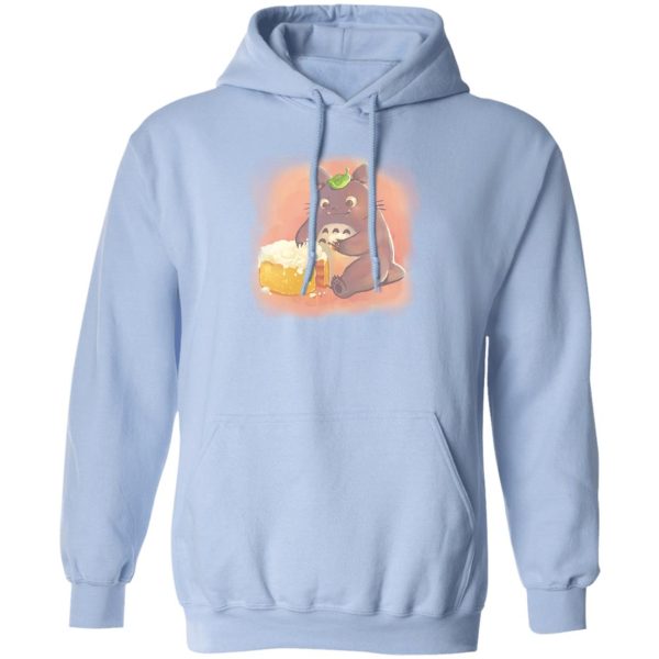 Totoro Cat Bus - Totoro Eating Cake Hoodie-Apparel, Hoodie, My Neighbor Totoro, Totoro Cat Bus