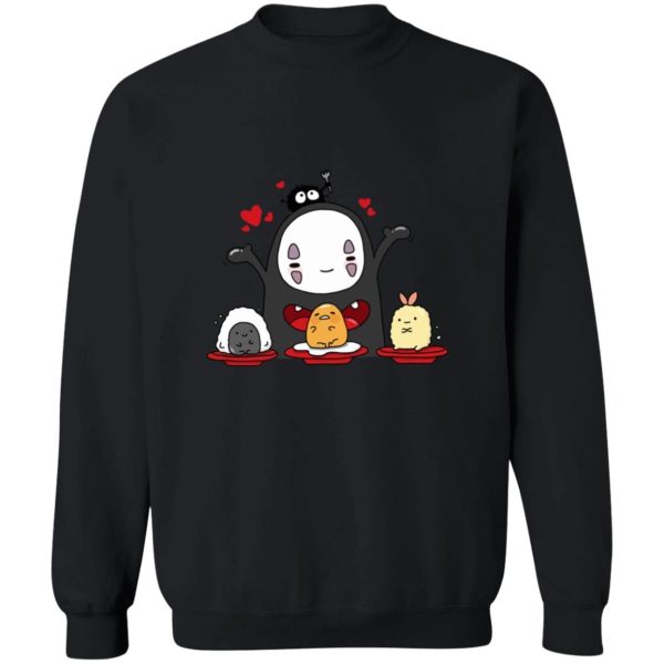 Chihiro Spirited Away - Spirited Away Lovely No Face Kaonashi and Friends Sweatshirt-Apparel, Chihiro Spirited Away, kaonashi, no face, Spirited Away, Sweatshirt