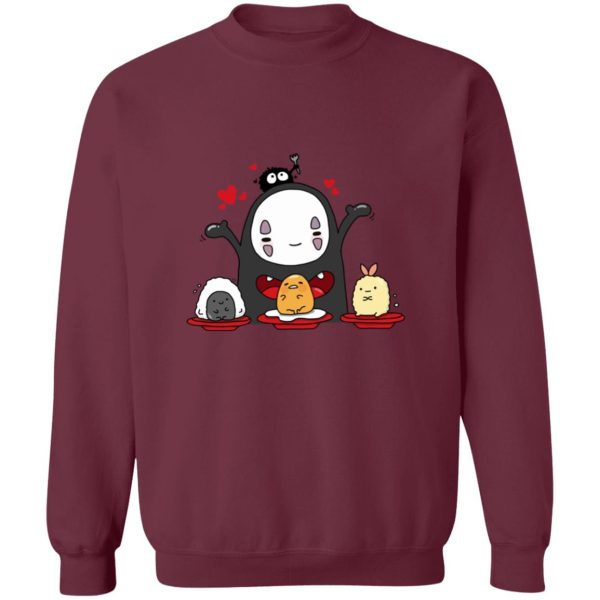 Chihiro Spirited Away - Spirited Away Lovely No Face Kaonashi and Friends Sweatshirt-Apparel, Chihiro Spirited Away, kaonashi, no face, Spirited Away, Sweatshirt