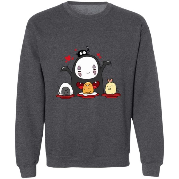 Chihiro Spirited Away - Spirited Away Lovely No Face Kaonashi and Friends Sweatshirt-Apparel, Chihiro Spirited Away, kaonashi, no face, Spirited Away, Sweatshirt