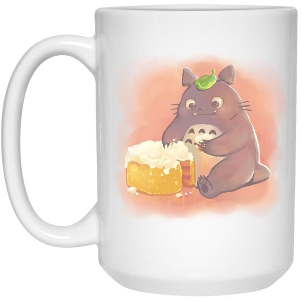 My Neighbor Totoro Cat Bus - Totoro Eating Cake Mug-House Decor, Mug, My Neighbor Totoro, My Neighbor Totoro Cat Bus