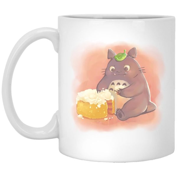 My Neighbor Totoro Cat Bus - Totoro Eating Cake Mug-House Decor, Mug, My Neighbor Totoro, My Neighbor Totoro Cat Bus