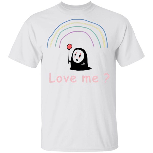 Spirited Away Wallpaper - Spirited Away – No Face, Love Me? T Shirt Unisex-Apparel, kaonashi, no face, Spirited Away, Spirited Away Wallpaper, Tshirt