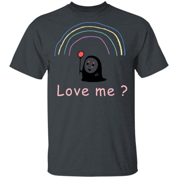 Spirited Away Wallpaper - Spirited Away – No Face, Love Me? T Shirt Unisex-Apparel, kaonashi, no face, Spirited Away, Spirited Away Wallpaper, Tshirt