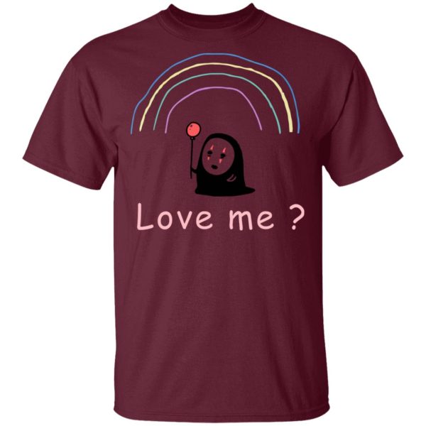 Spirited Away Wallpaper - Spirited Away – No Face, Love Me? T Shirt Unisex-Apparel, kaonashi, no face, Spirited Away, Spirited Away Wallpaper, Tshirt