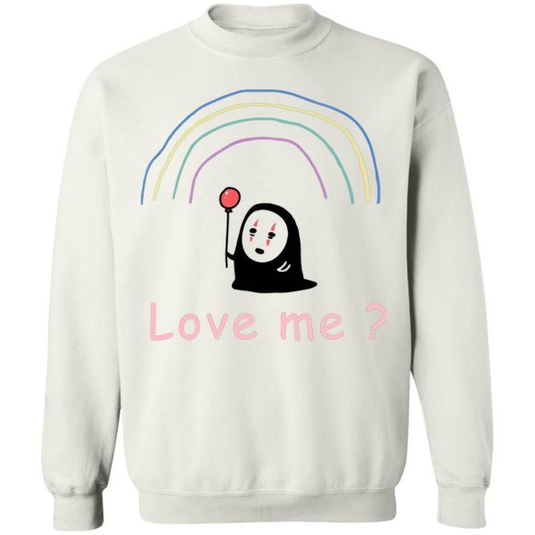 Spirited Away Cast English - Spirited Away – No Face, Love Me? Sweatshirt Unisex-Apparel, kaonashi, no face, Spirited Away, Spirited Away Cast English, Sweatshirt