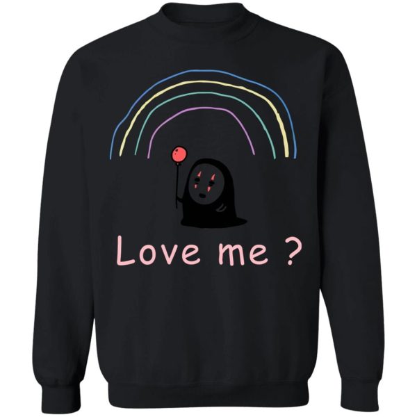 Spirited Away Cast English - Spirited Away – No Face, Love Me? Sweatshirt Unisex-Apparel, kaonashi, no face, Spirited Away, Spirited Away Cast English, Sweatshirt