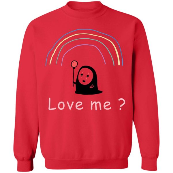 Spirited Away Cast English - Spirited Away – No Face, Love Me? Sweatshirt Unisex-Apparel, kaonashi, no face, Spirited Away, Spirited Away Cast English, Sweatshirt