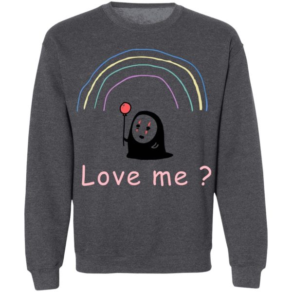 Spirited Away Cast English - Spirited Away – No Face, Love Me? Sweatshirt Unisex-Apparel, kaonashi, no face, Spirited Away, Spirited Away Cast English, Sweatshirt