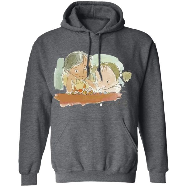 My Neighbor Totoro Meaning - My Neighbor Totoro – Mei & Satsuki Water Color Hoodie Unisex-Apparel, Hoodie, My Neighbor Totoro, My Neighbor Totoro Meaning